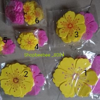 Hoa mai hoa đào xốp trang trí