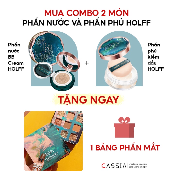 Phấn phủ kiềm dầu che phủ lỗ chân lông dạng bột, Phấn phủ nội địa trung HLOFF giữ lớp nền trang điểm lâu trôi mịn màng