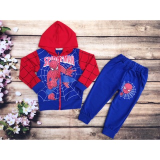 Bộ đồ khoát người nhện spider man cho bé trai 2012A