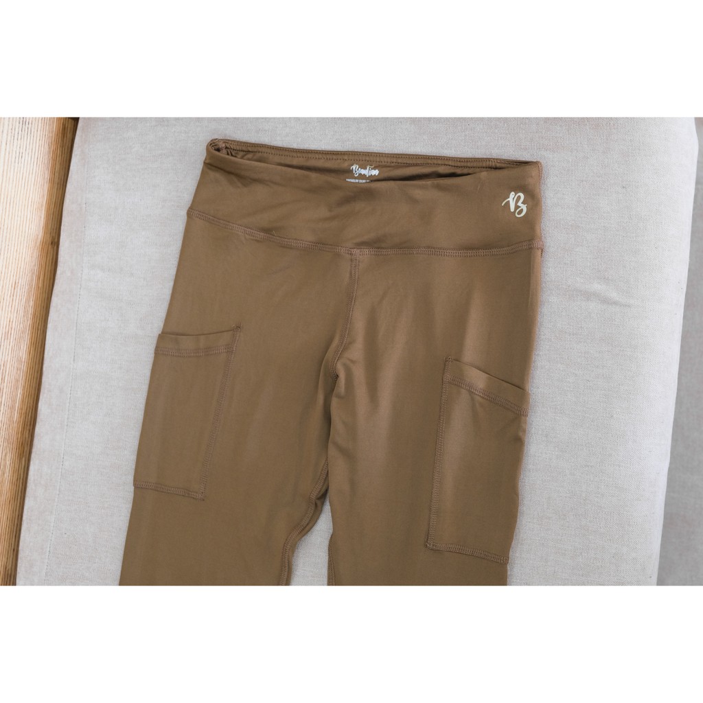 Quần legging cotton Nữ, quần tập dài nữ có túi 2 bên hông dành cho các chị mặc nhà hay đi tập, đạp xe, đi bộ | BigBuy360 - bigbuy360.vn