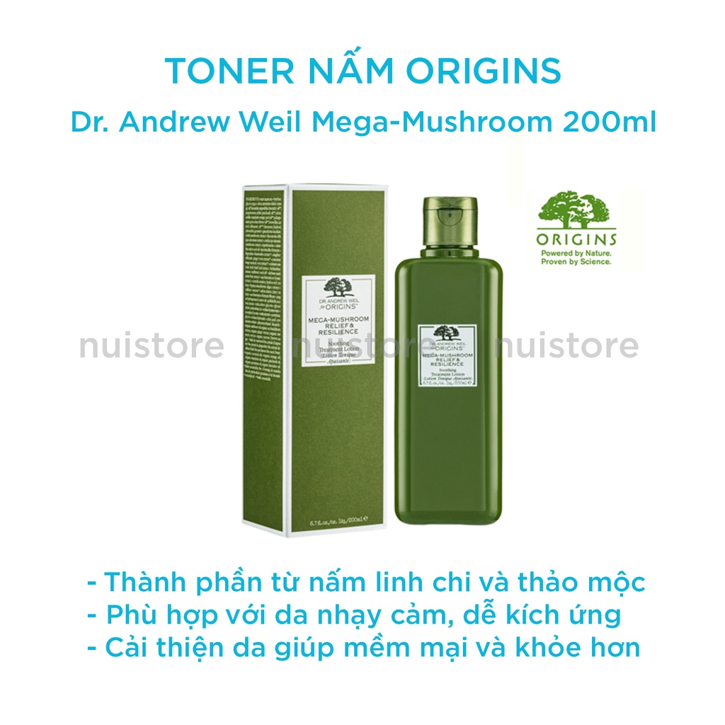 Toner Nấm Origins Dr. Andrew Weil Mega-Mushroom 200ml | WebRaoVat - webraovat.net.vn