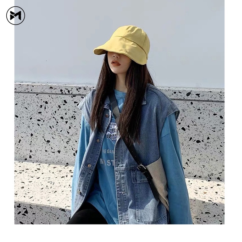 Nón Rộng Vành Hở Chóp Có Gắn Nơ To Chống Tia Uv Thời Trang Mùa Hè 2022 Phong Cách Hàn Quốc Cho Nữ