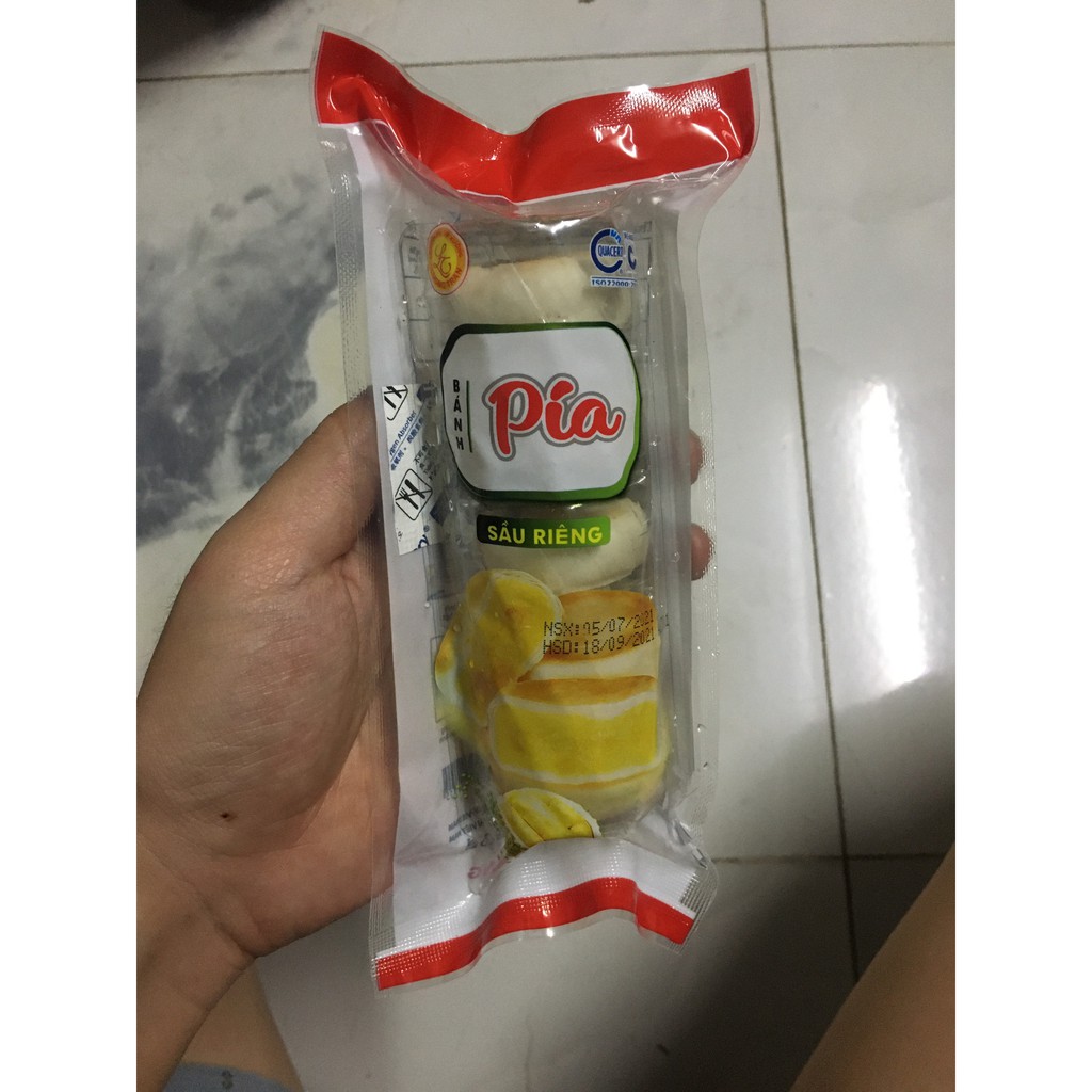 Bánh Pía Mi Ni Nhân Sầu Riêng, Lá Dứa Sầu Riêng 1 gói 5 chiếc - Sỉ lẻ toàn quốc