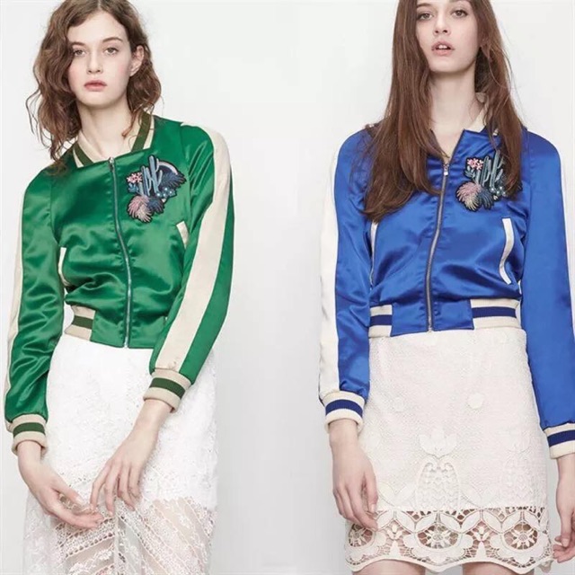Áo bomber nữ