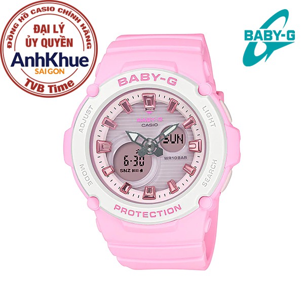 Đồng hồ nữ dây nhựa Casio Baby-G chính hãng Anh Khuê BGA-270-4ADR