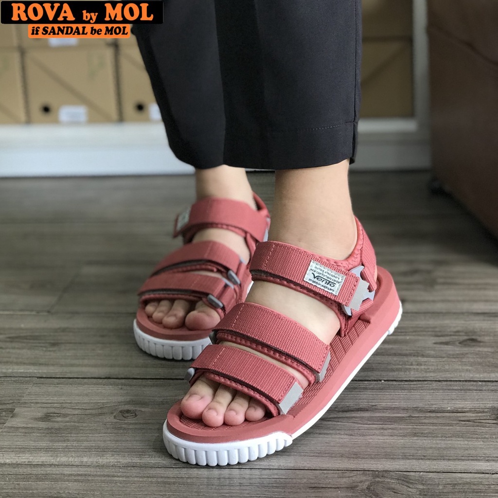 Giày sandal Vento couple nam nữ 3 quai ngang có quai hậu cố định cho cặp đôi mang đi học đi biển du lịch NV9801P