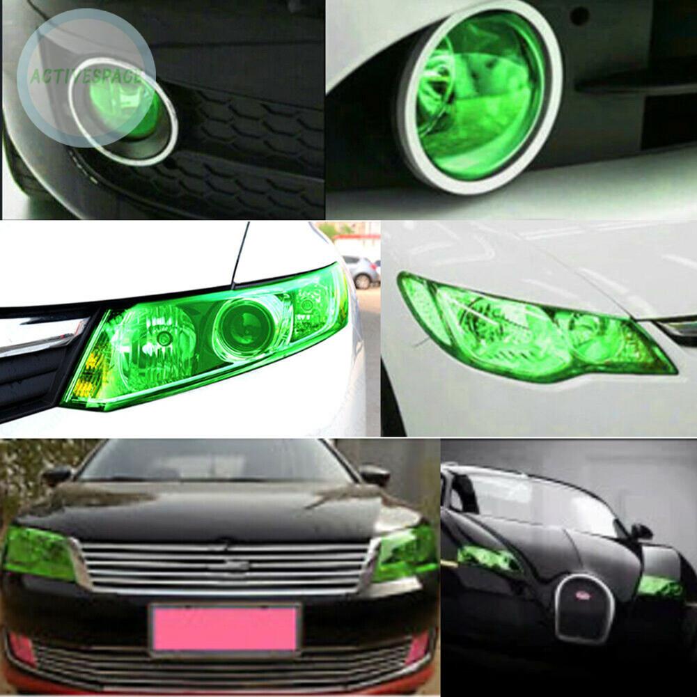 Lamp Film Universal 12&quot; X 48&quot; DRL For Headlight Green Parts Accessories
