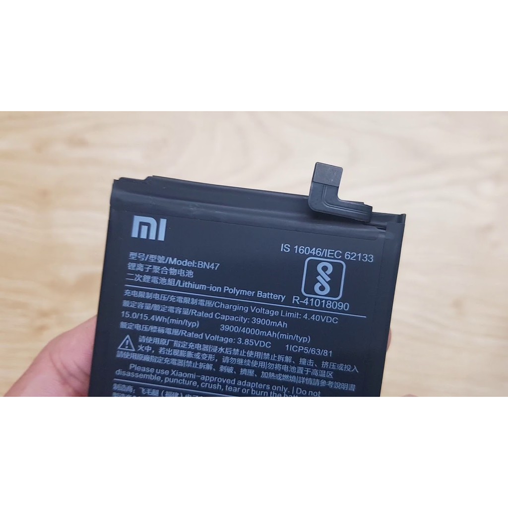 Thay pin Xiaomi Redmi 6 Pro (BN47), 4000mAh xịn bảo hành 6 tháng