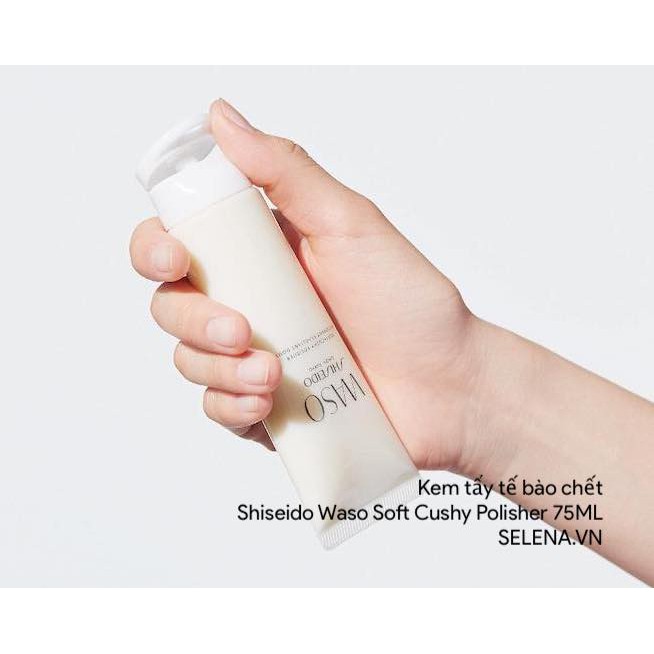 Kem tẩy tế bào chết Shiseido Waso Soft Cushy Polisher 75ML