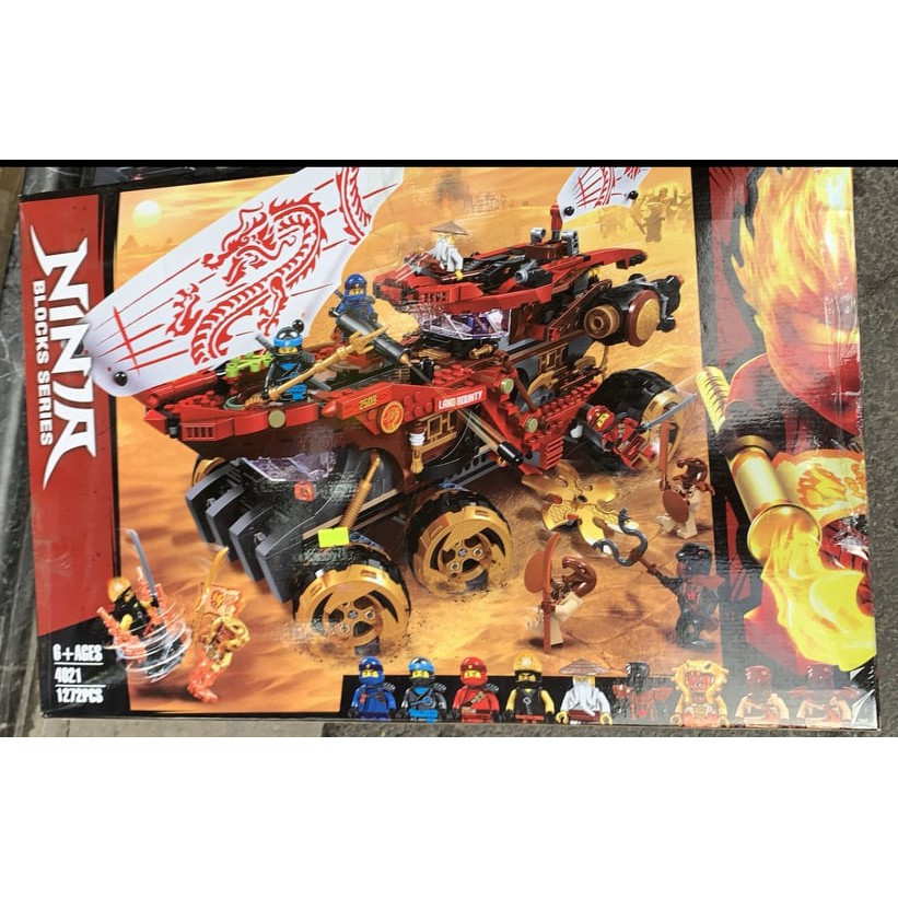 Lego Ninjago - Bela Lari 11332 , Leji 4021 ( Xếp hình cỗ xe tăng sa mạc 1272 mảnh )