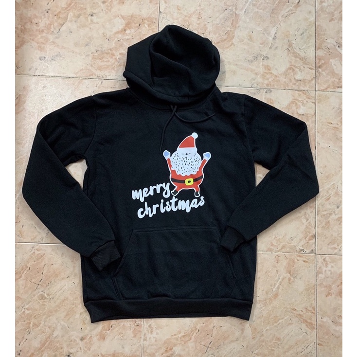 Hoodie nỉ giáng sinh Ông Già Noel (có áo cho bé) (có ảnh chụp)