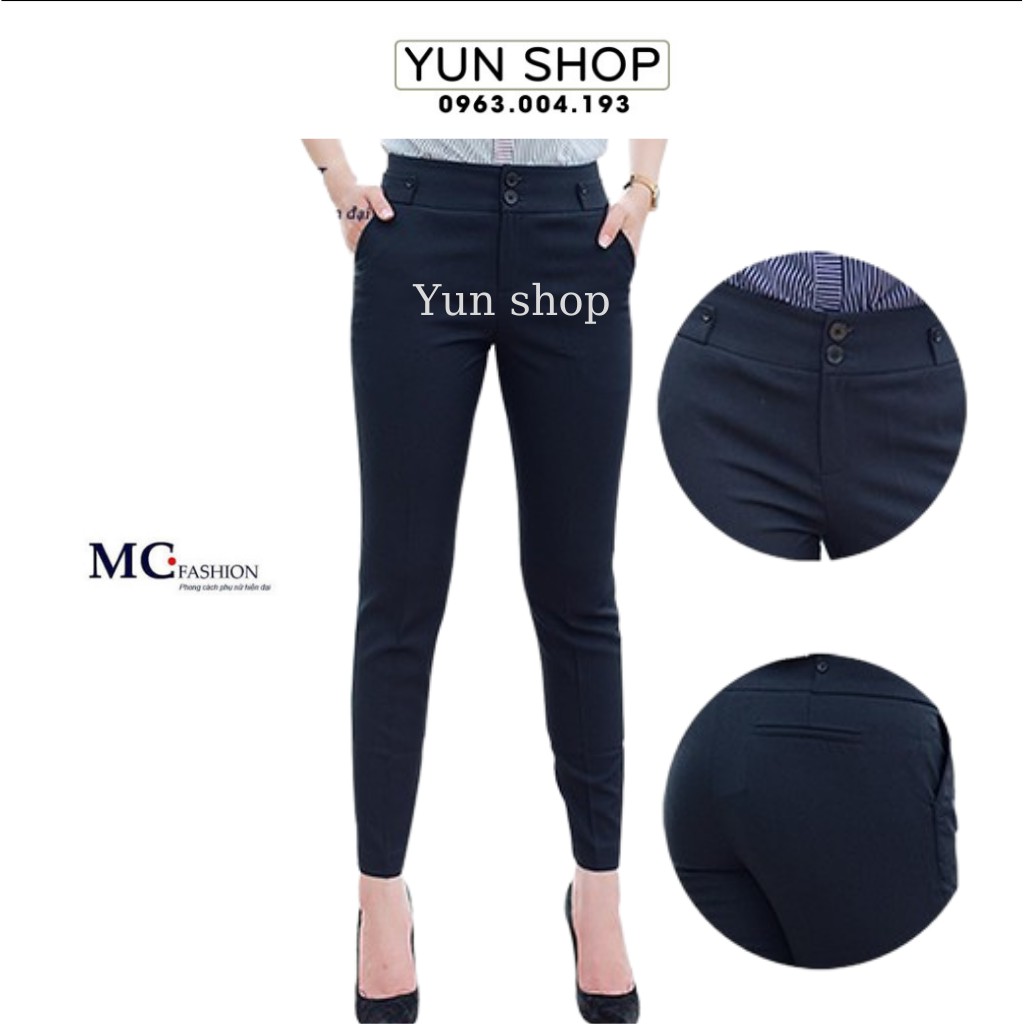 Quần Tây Nữ Lưng Cao - MC Fashion Q0248 (2 màu : đen, tím than)