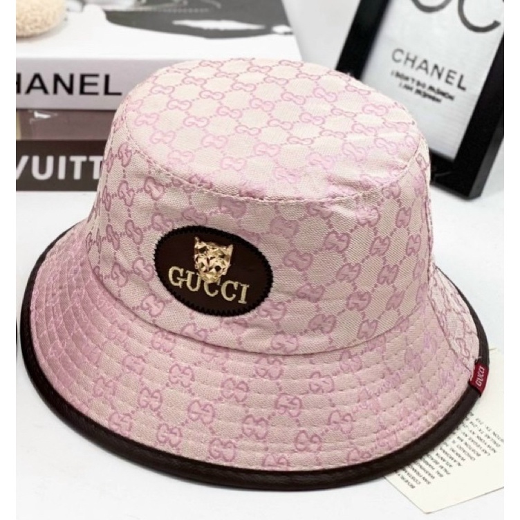 Nón bucket nam nữ, nón vành logo mạc sắt gcc, viền da cao cấp