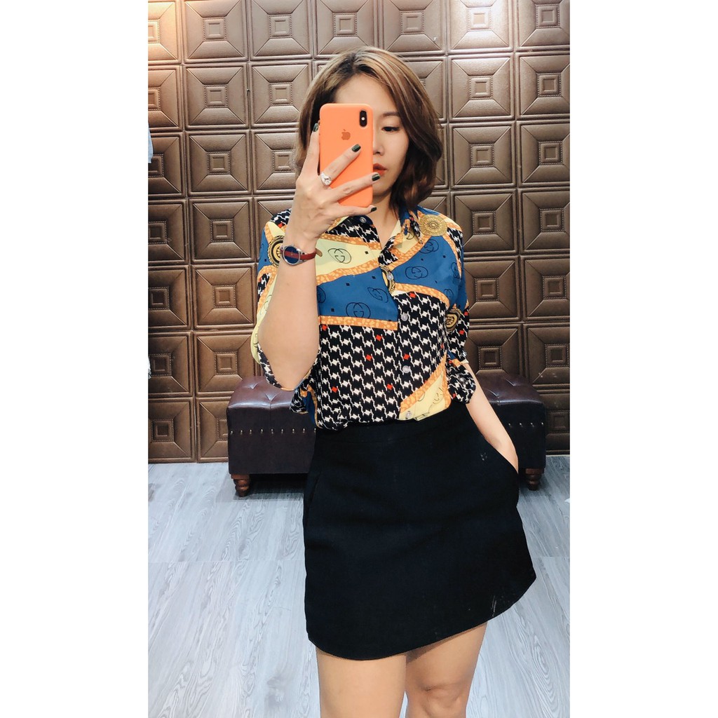 Áo sơ mi nữ dài tay vải lụa chống nhăn
