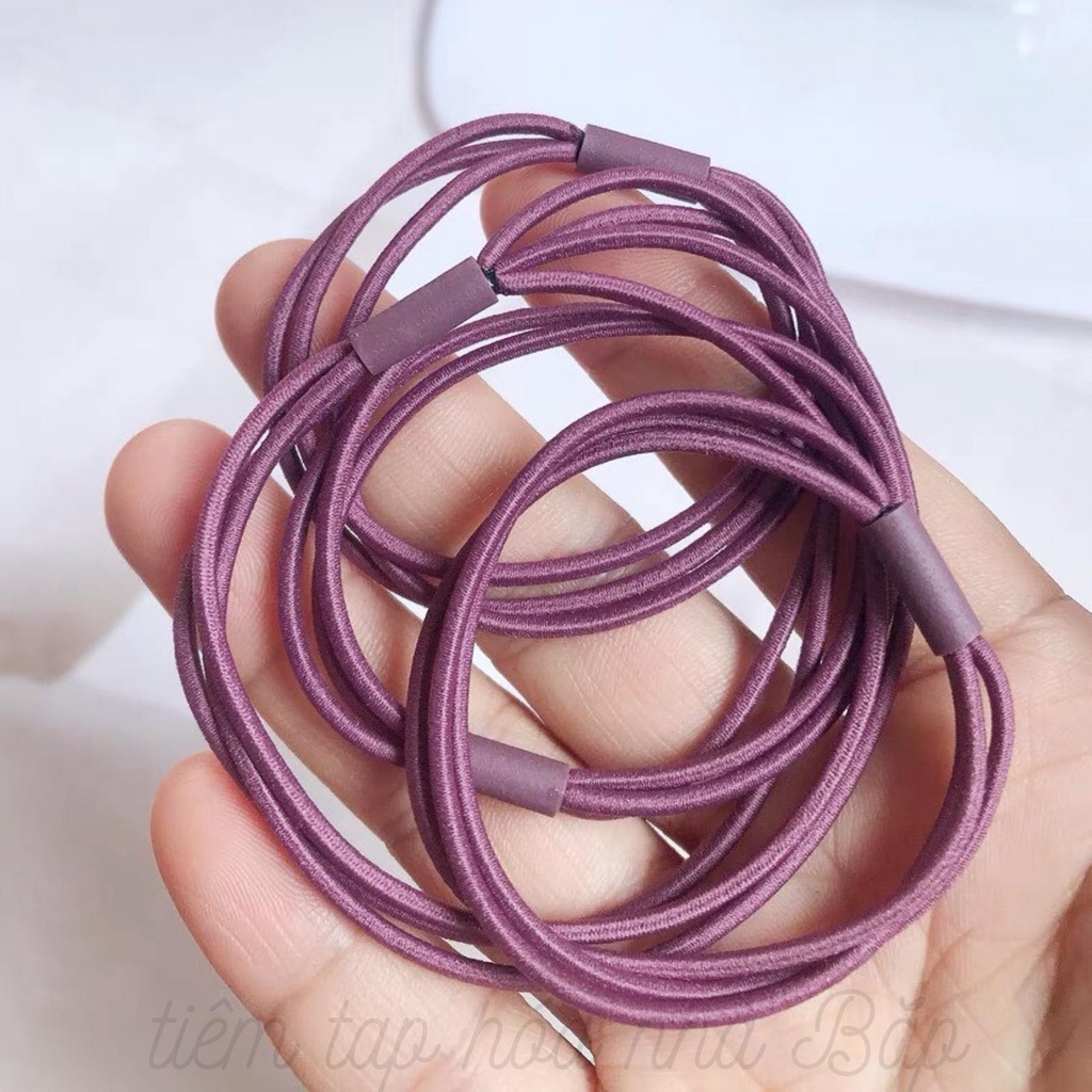 Dây Chun Buộc Tóc 3 Sợi Nhiều Màu Siêu Chắc Chắn