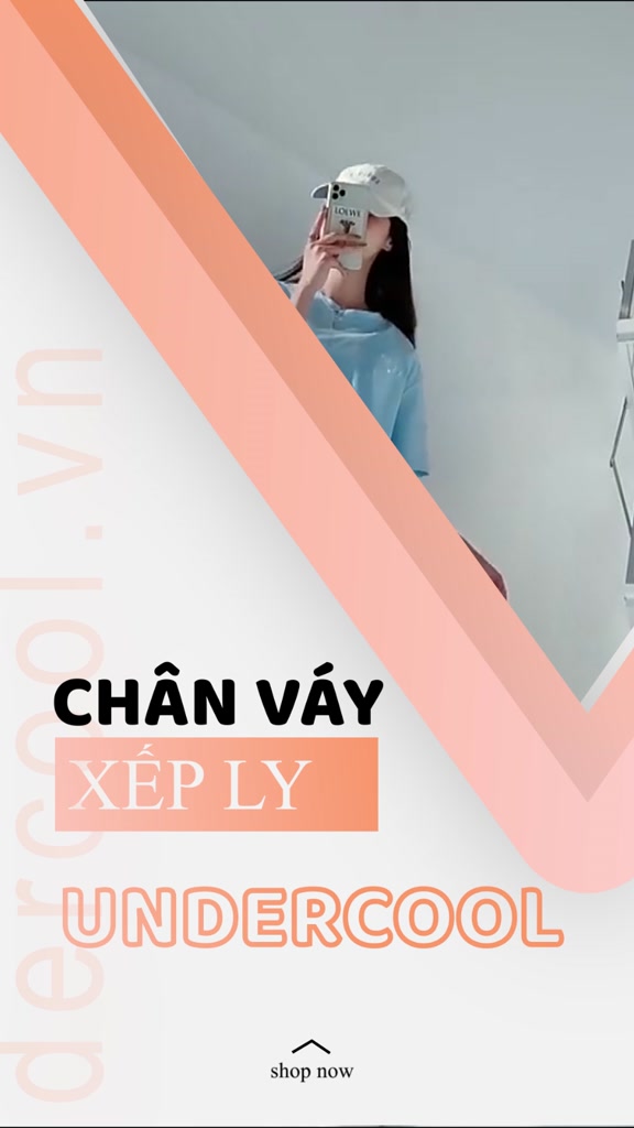 Chân Váy xếp ly UNDERCOOL Tenis Lưng Cao Kiểu Tennis Skirt Chất Tuyết Mưa CV05 | BigBuy360 - bigbuy360.vn