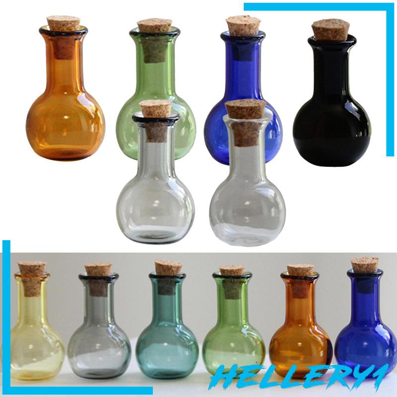 [Hellery1] Set 6 Bình Thủy Tinh Mini Có Nút Bần