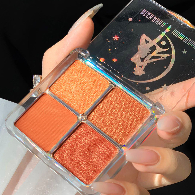 Ánh Trăng Sailor Moon Bốn Màu Phấn Mắt Sáng Ngọc Trai Không Trang Điểm Phấn Mắt Qua Biên Giới Ngọc Trai Eyeshadow