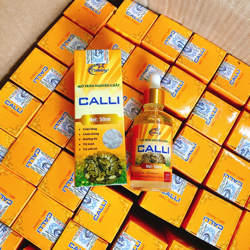 Mỡ trăn triệt lông an lành, mỡ trăn tẩy lông vĩnh viễn nguyên chất Calli Honey 50ml sử dụng sau khi wax tẩy lông MTC | BigBuy360 - bigbuy360.vn