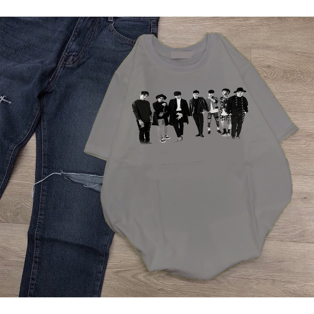 Áo thun Cotton Unisex - Fan Monsta X Hàn Quốc - K-Pop - Chibi - Những chàng trai thời đại