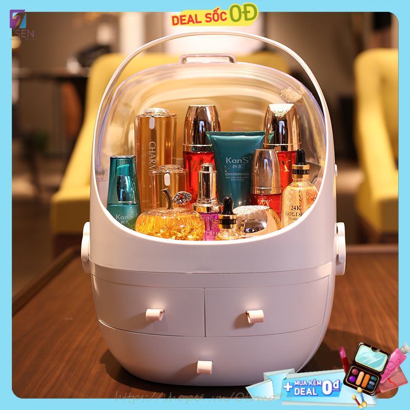 Hộp Đựng Mỹ Phẩm, Hộp Đựng Đồ Trang Điểm Có Tay Cầm M04