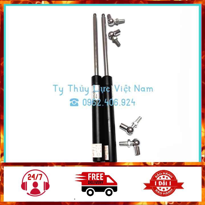 [450N-45cm] Bộ 2 Ty Ben Thủy Lực, Ty Cốp 450N Chịu Tải 45kg Dài 45cm