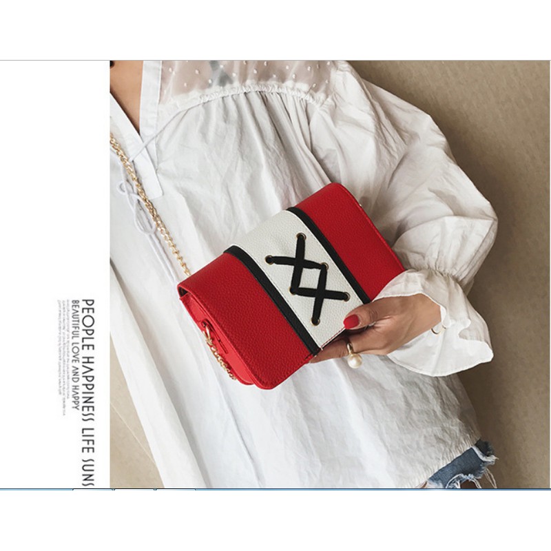 TÚI ĐEO CHÉO HỌA TIẾT CHỮ  X  KIỂU DÁNG THỜI TRANG-MÃ  TM008