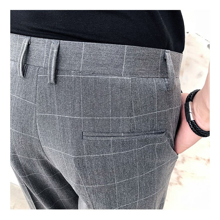 Quần âu nam kẻ caro cá tính Q1906 | BigBuy360 - bigbuy360.vn