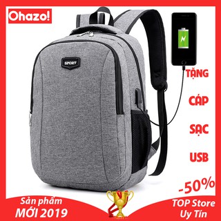 Balo đi học sport tích hợp cổng sạc usb tiện lợi ohazo! - bl83