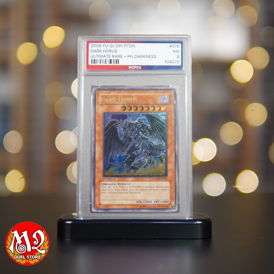 Lá bài Yugioh PTDN-EN016 - Dark Horus - Ultimate Rare - Đạt chuẩn M2PCA 8 NEAR MINT - Không kèm đế