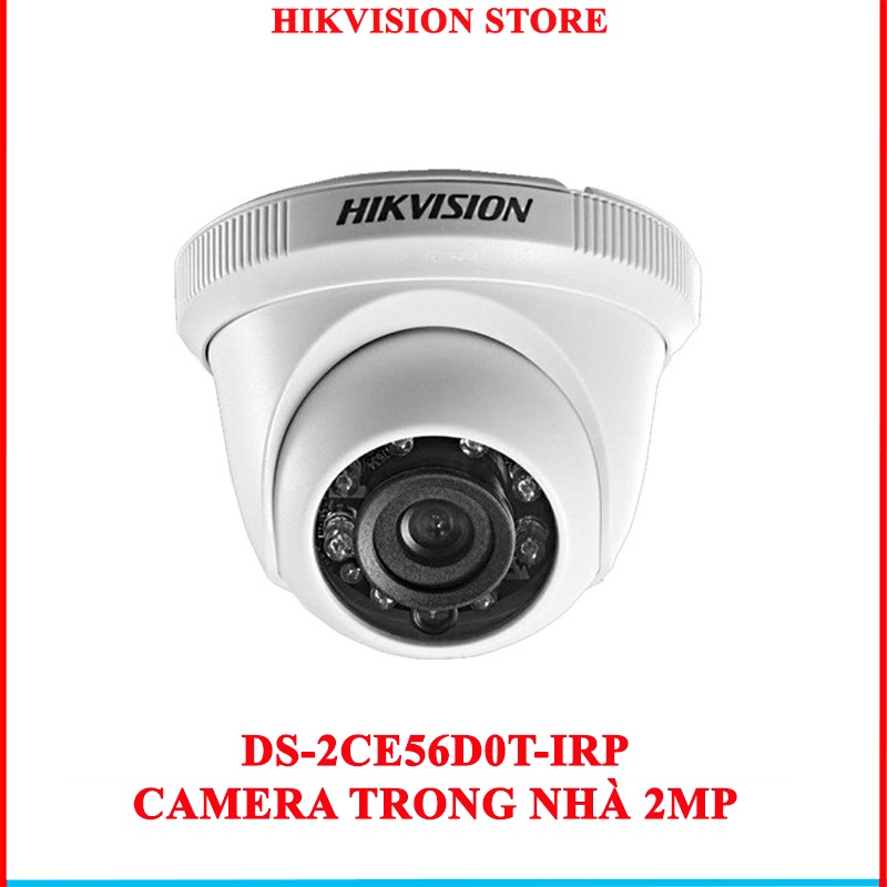 Camera Hikvision 2mp DS-2CE56B2-IPF hồng ngoại 20m vỏ nhựa, camera trong nhà 2mp