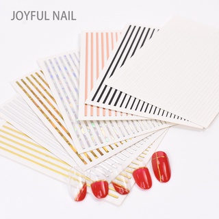 Sticker 3D màu đen trắng đồng trang trí móng tay