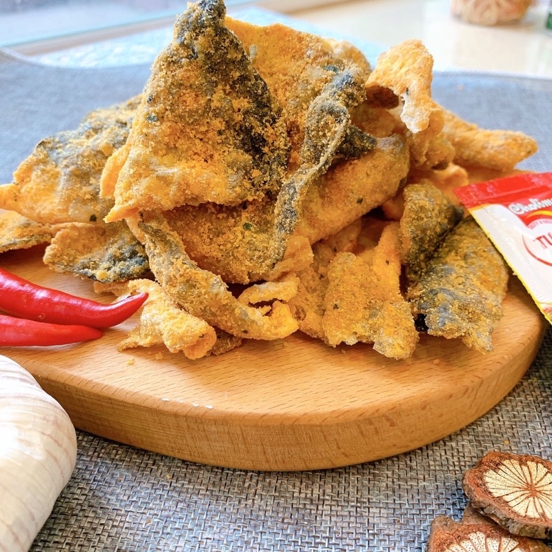 Da cá trứng muối  250g Min’s Food Hà Nội giòn tan, béo ngậy ăn vặt vừa rẻ vừa ngon