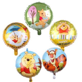 Bong Bóng Lá Nhôm Hình Gấu Pooh 18 Inch Trang Trí Tiệc Sinh Nhật Cho Bé
