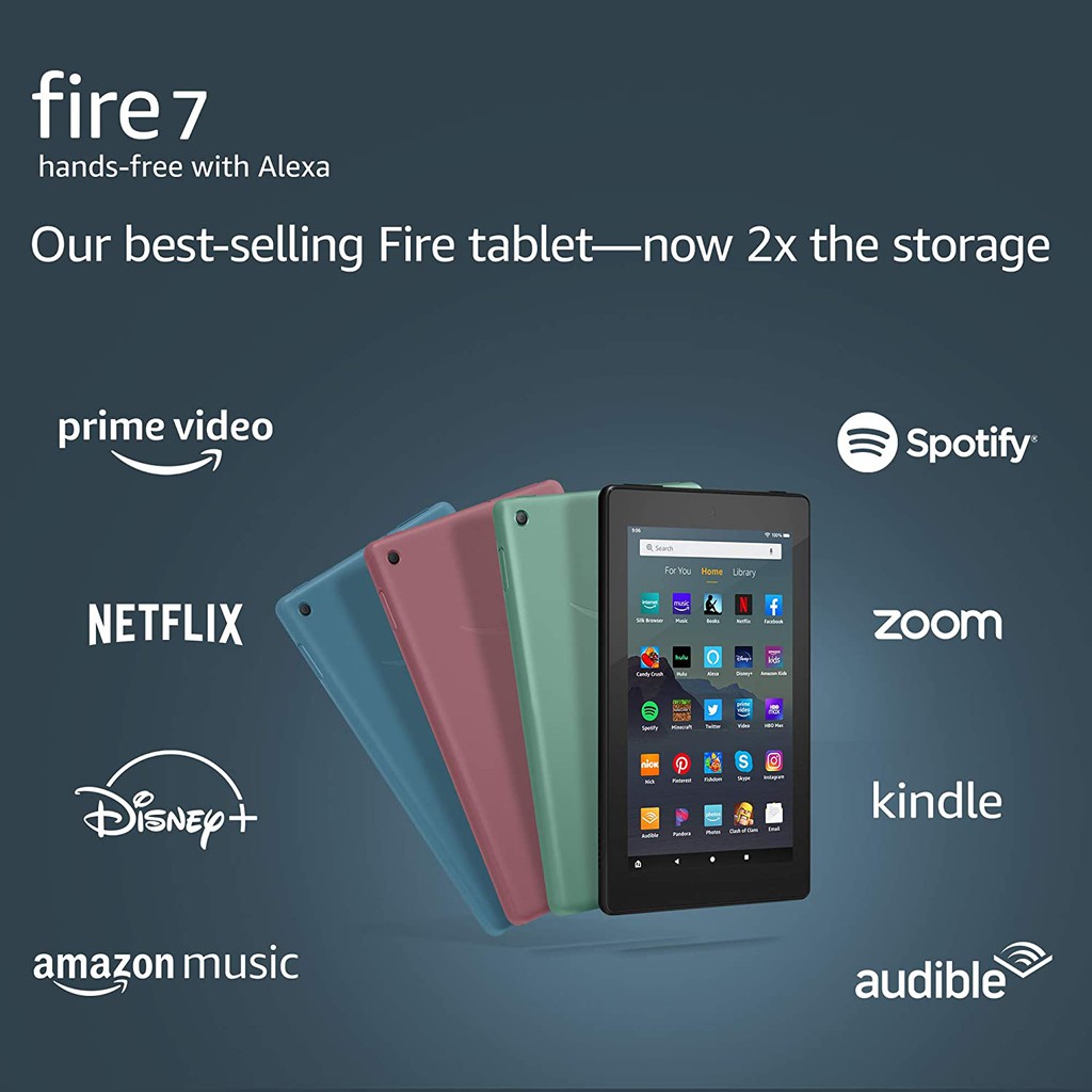 Máy tính bảng Amazon Fire 7 tablet HD7" IPS 32GB Black ( Model: M8S26G)