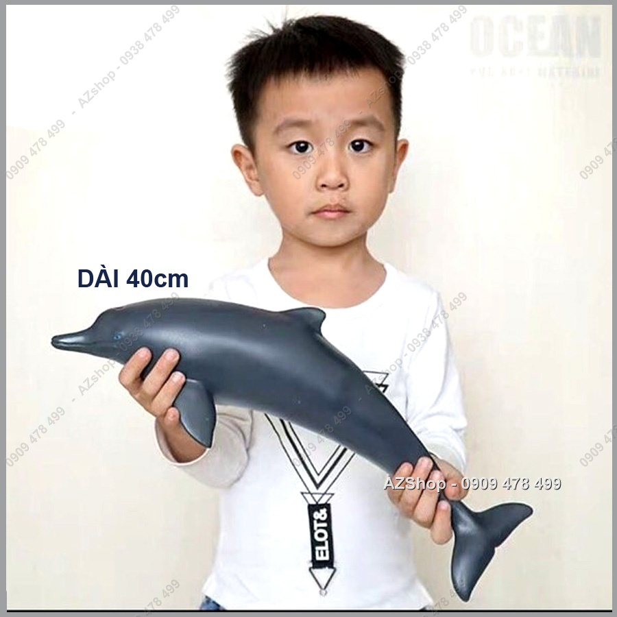 Mô Hình Cá Voi Cá Mập Nhựa Mềm Size Lớn Từ 40cm