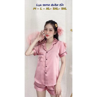 BỘ ĐỒ MẶC NHÀ LỤA SATIN - TAY NGẮN QUẦN CỘC