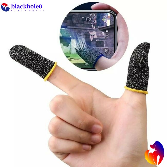 BH 1 Pair Ultra-thin Fiber Finger Thumb  Gloves Sweat Proof Finger Cots For Game