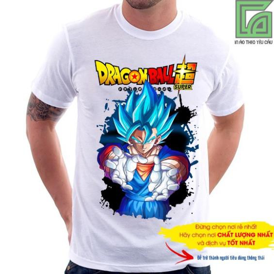 Áo thun Dragon Ball in hình vegito ảnh thật G004 in tại shop  / mẫu áo thun hót