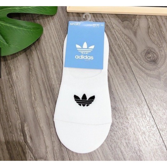 Tất Vớ lười nam nữ thể thao Adidas ngắn 3 lá cotton thoáng chống hôi TL8