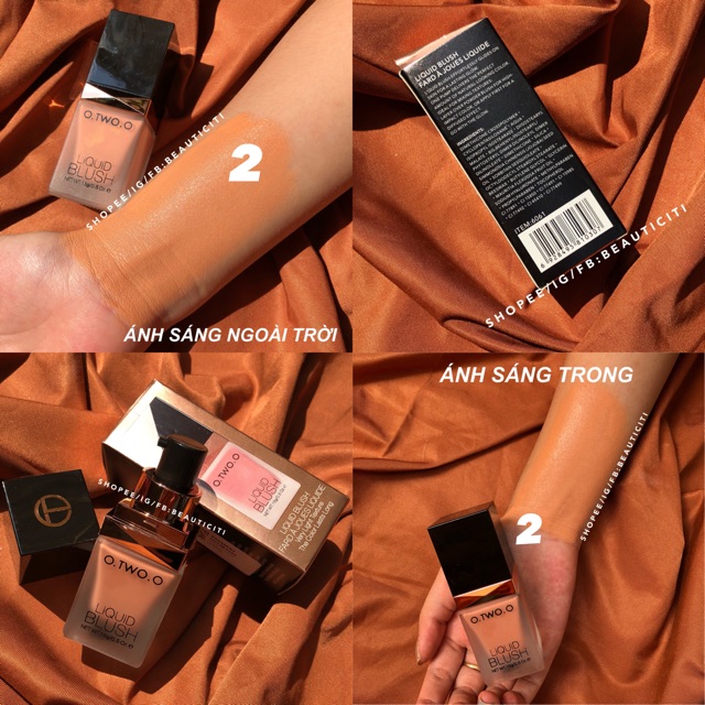 MÁ HỒNG KEM O.TWO.O LIQUID BLUSH | BigBuy360 - bigbuy360.vn