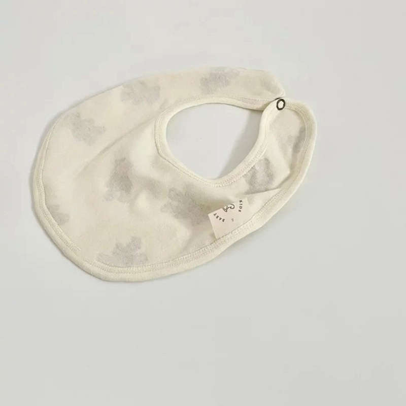 Yếm Ăn Mềm Mại In Hình Gấu Đáng Yêu Cho Bé 0-5 Tuổi