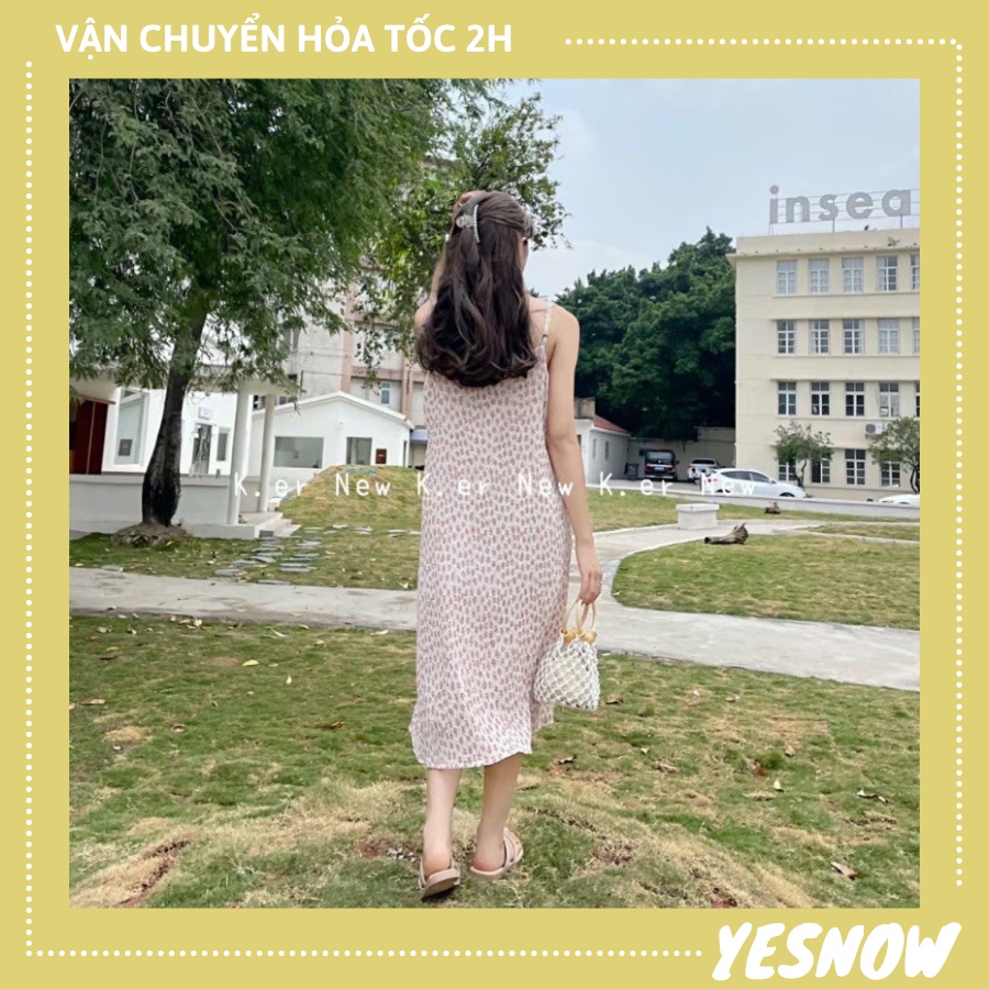 Đầm - váy hai dây hoa nhí - Váy 2 dây xuông dáng dài chất mát - Váy 2 dây hoa nhí nhiều màu thời trang ulzzang | BigBuy360 - bigbuy360.vn