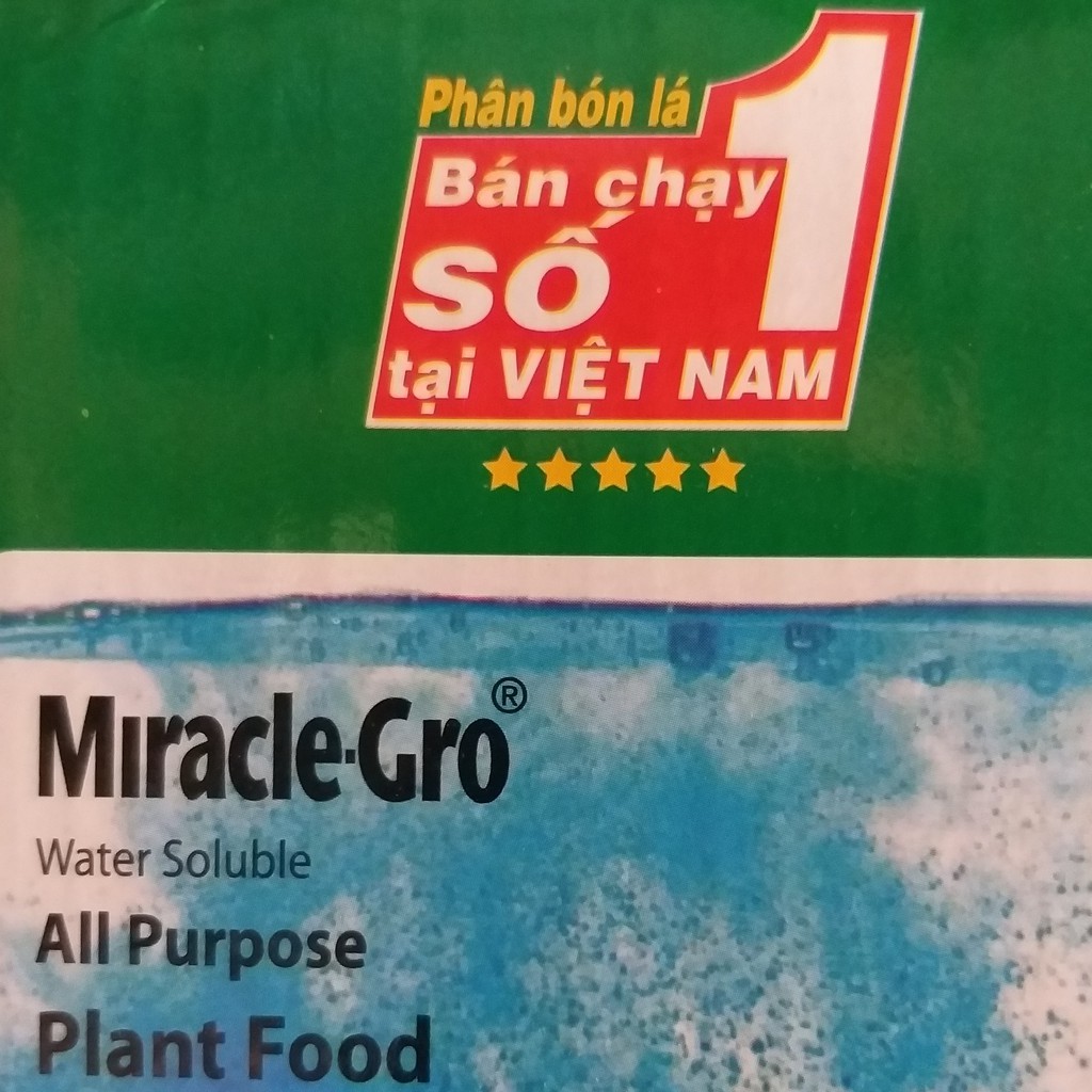 Phân bón lá NPK Miracle-Gro 30-10-10+Te chuyên dùng cho hoa hồng, hoa lan