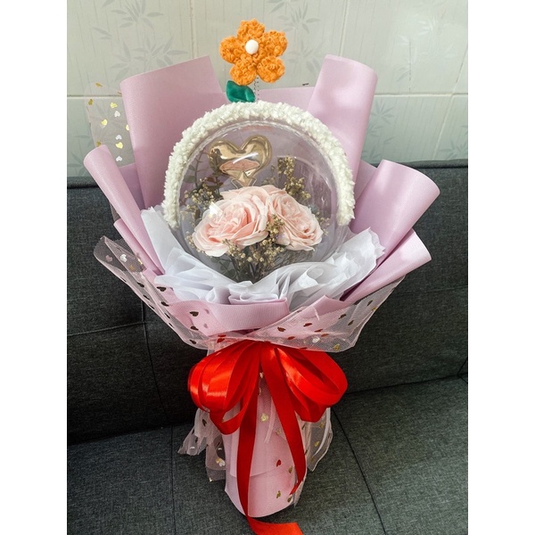 [Hỏa tốc HCM] Bó hoa sáp thơm quà tặng - Lana queen