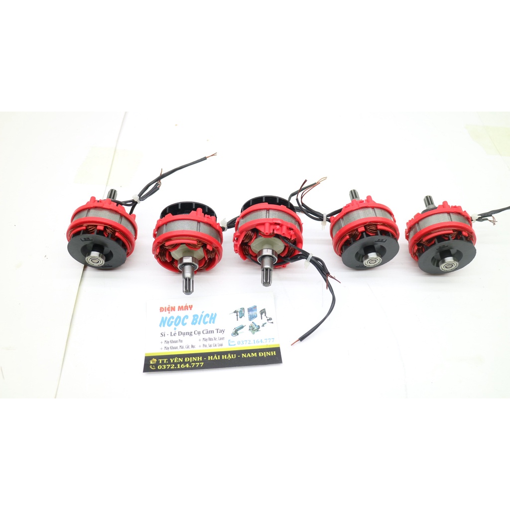 Linh kiện máy siết bulong makita 3 đèn không chổi than (Mạch điều khiển, công tắc điều tốc, cuộn dây Stato, Rotor)