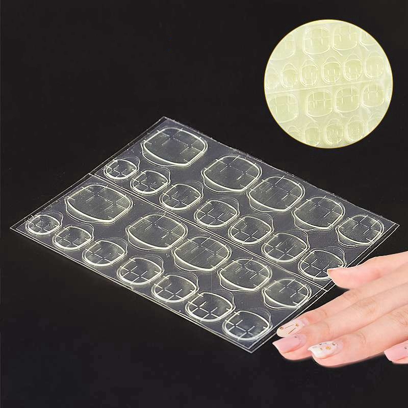 Tấm dán hai mặt màu trong suốt chống thấm nước dùng cho làm móng DIY