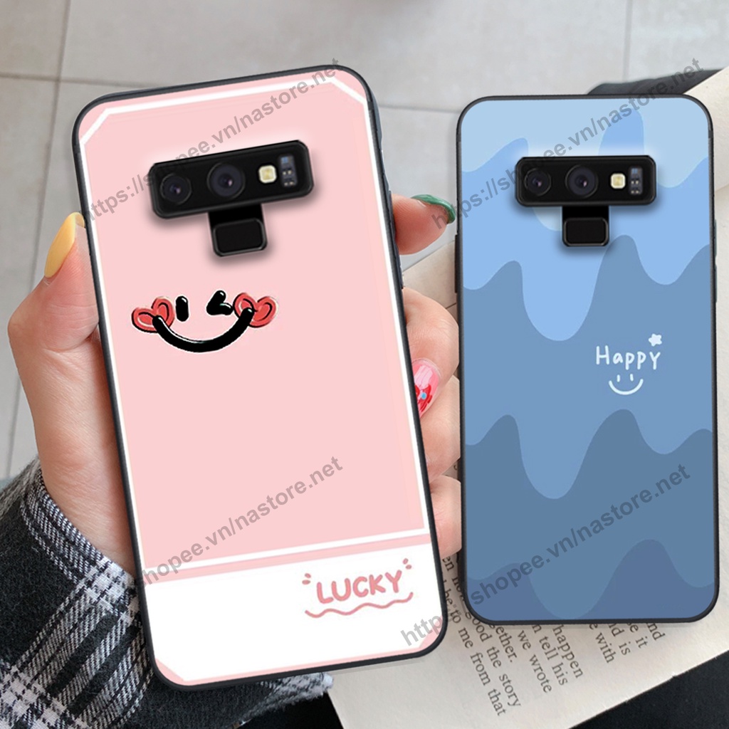 Ốp lưng Samsung Note 8 / Samsung Note 9 mặt cười, họa tiết caro đơn giản đẹp cute