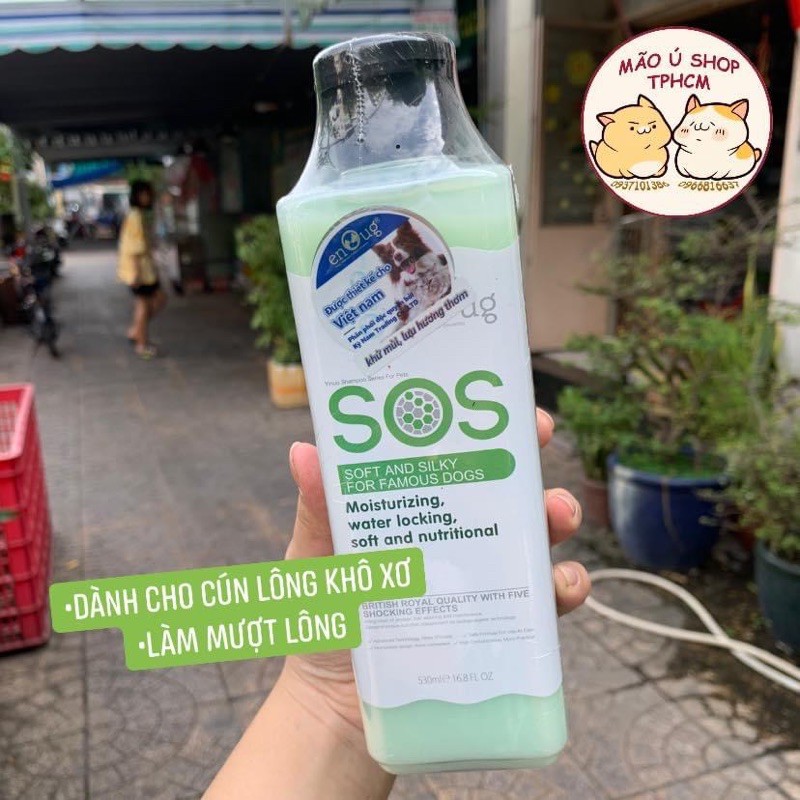 [CHÍNH HÃNG] Sữa Tắm SOS dành cho Chó Và Mèo (530ml)