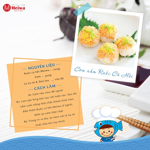 Combo 2 hủ ruốc cá hồi Meiwa - chà bông cá hồi nguyên chất bổ sung DHA, EPA, omega-3, Ca cho bé